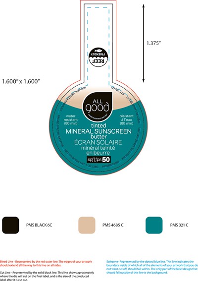 Top Label (X0007ss Elelmental Herbs Tinted Spf50 Top Safety Tab French Labels)